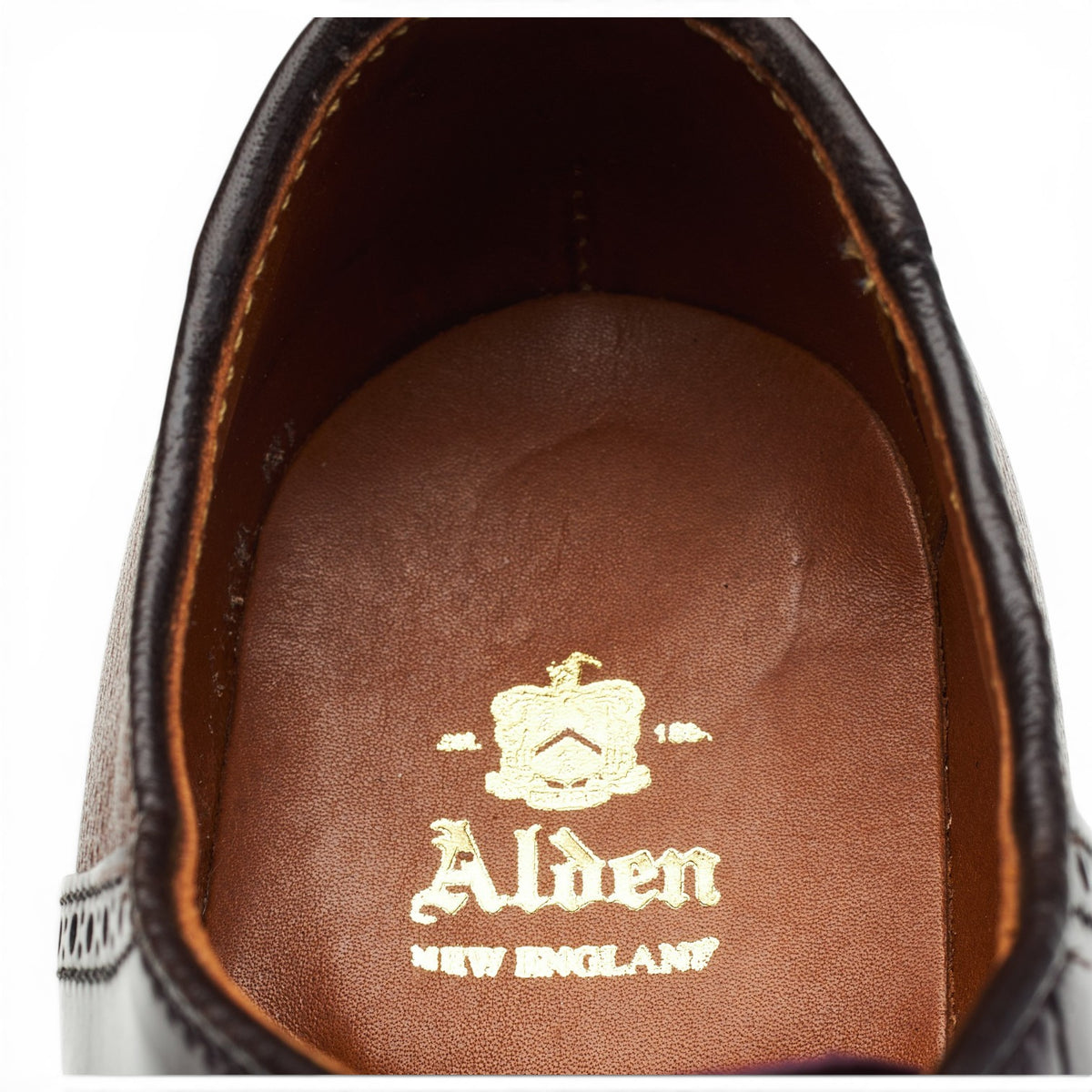 'D2303' Burgundy Cordovan & Brown Grain Leather Saddle Oxford UK 6.5 US 7 D