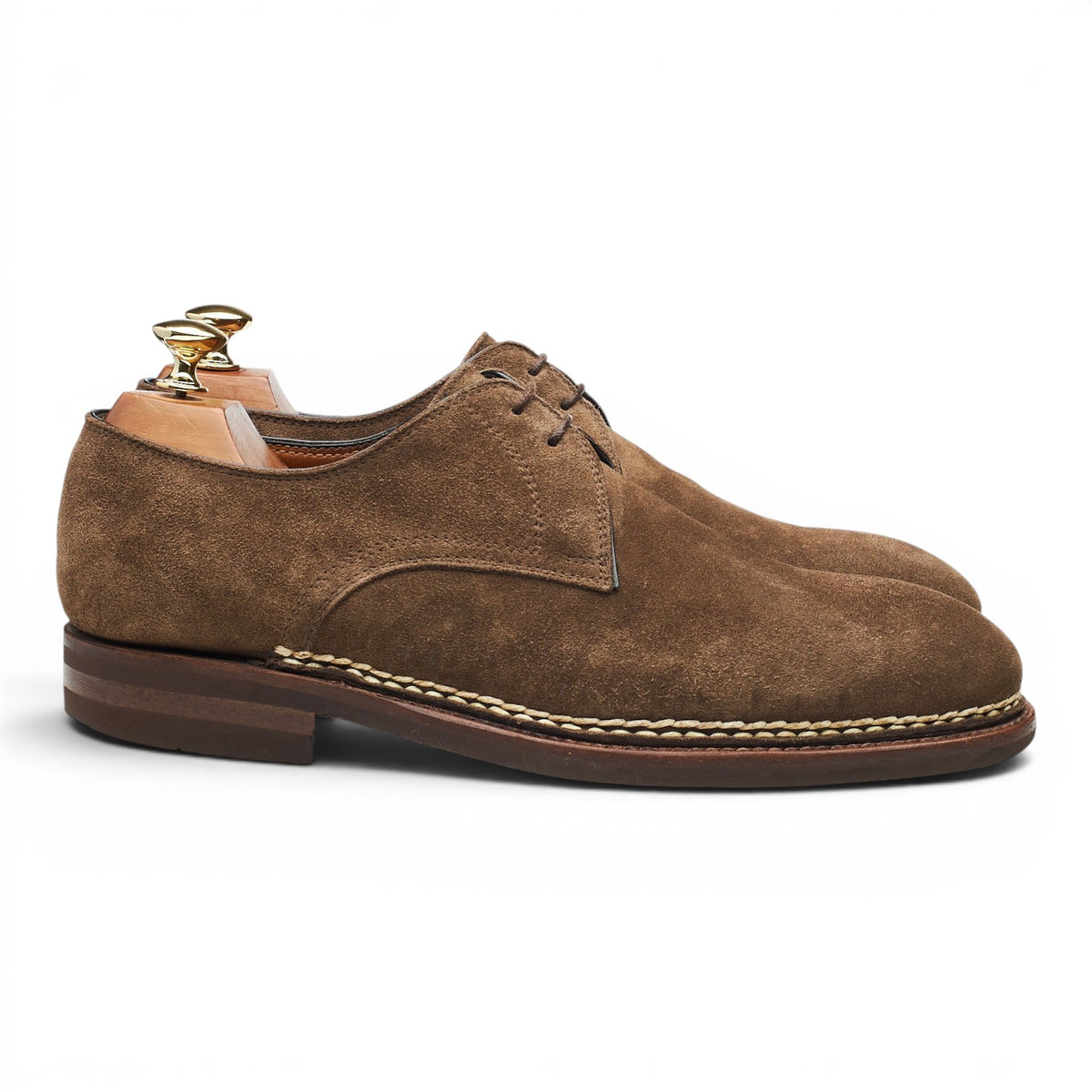 'Carnera Norvegese' Light Brown Suede Derby UK 9.5 EU 43.5