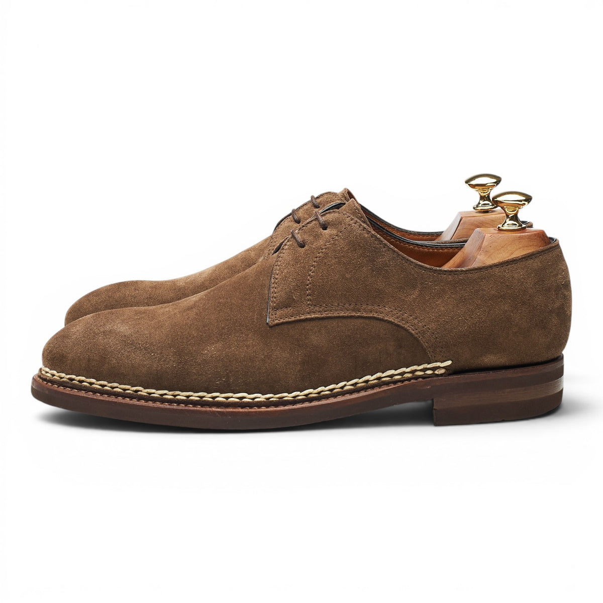 'Carnera Norvegese' Light Brown Suede Derby UK 9.5 EU 43.5