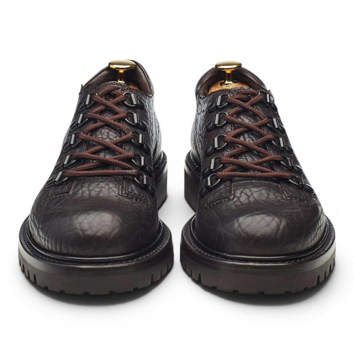 'Boss 007' Dark Brown Leather Hiking Derby UK 5 EU 39
