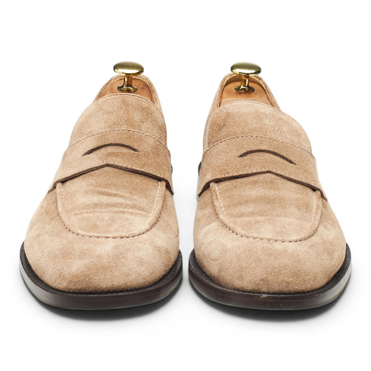 Beige Suede Loafers UK 8 EU 42