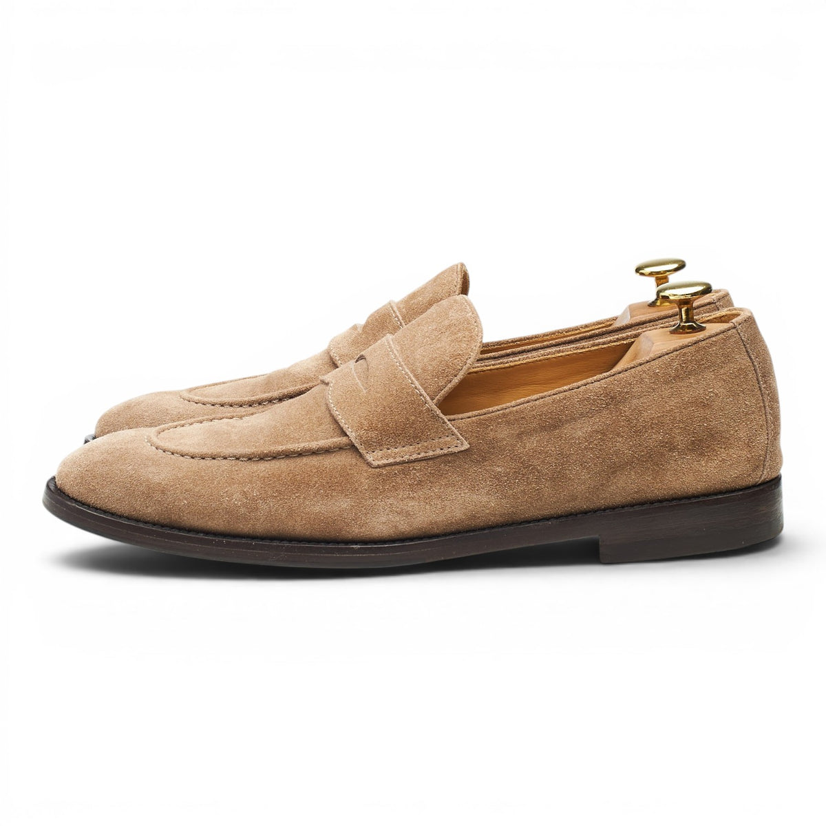 Beige Suede Loafers UK 8 EU 42