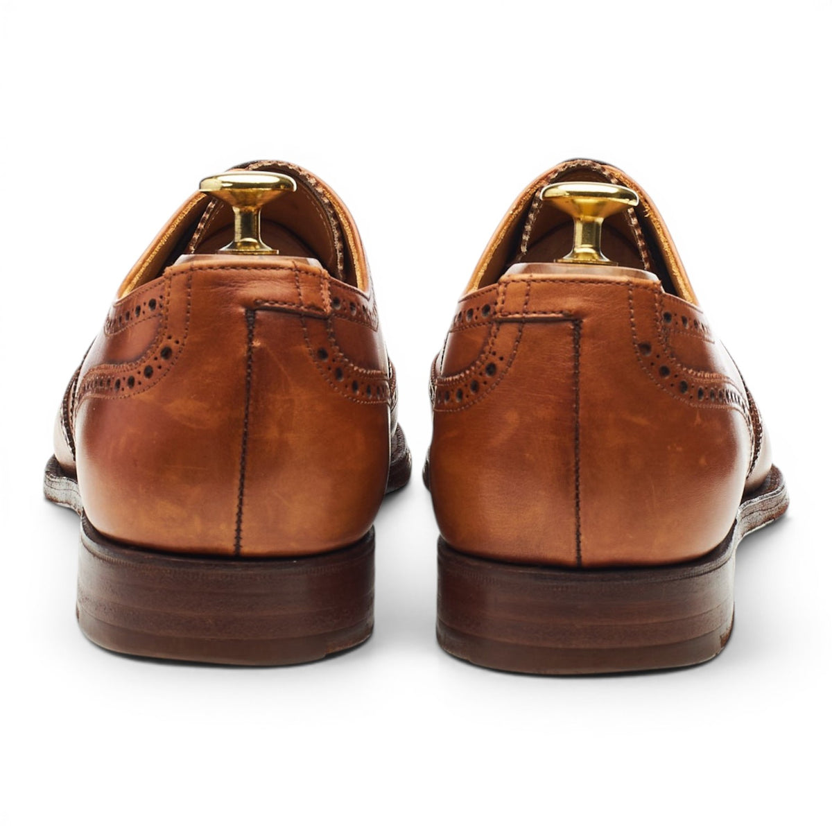 Poulson Skone & Co. Tan Brown Leather Oxford Brogues UK 8.5 US 9 D