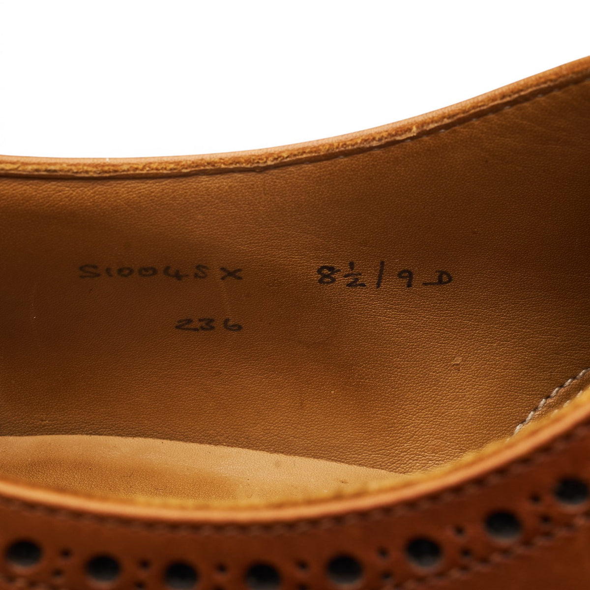 Poulson Skone & Co. Tan Brown Leather Oxford Brogues UK 8.5 US 9 D