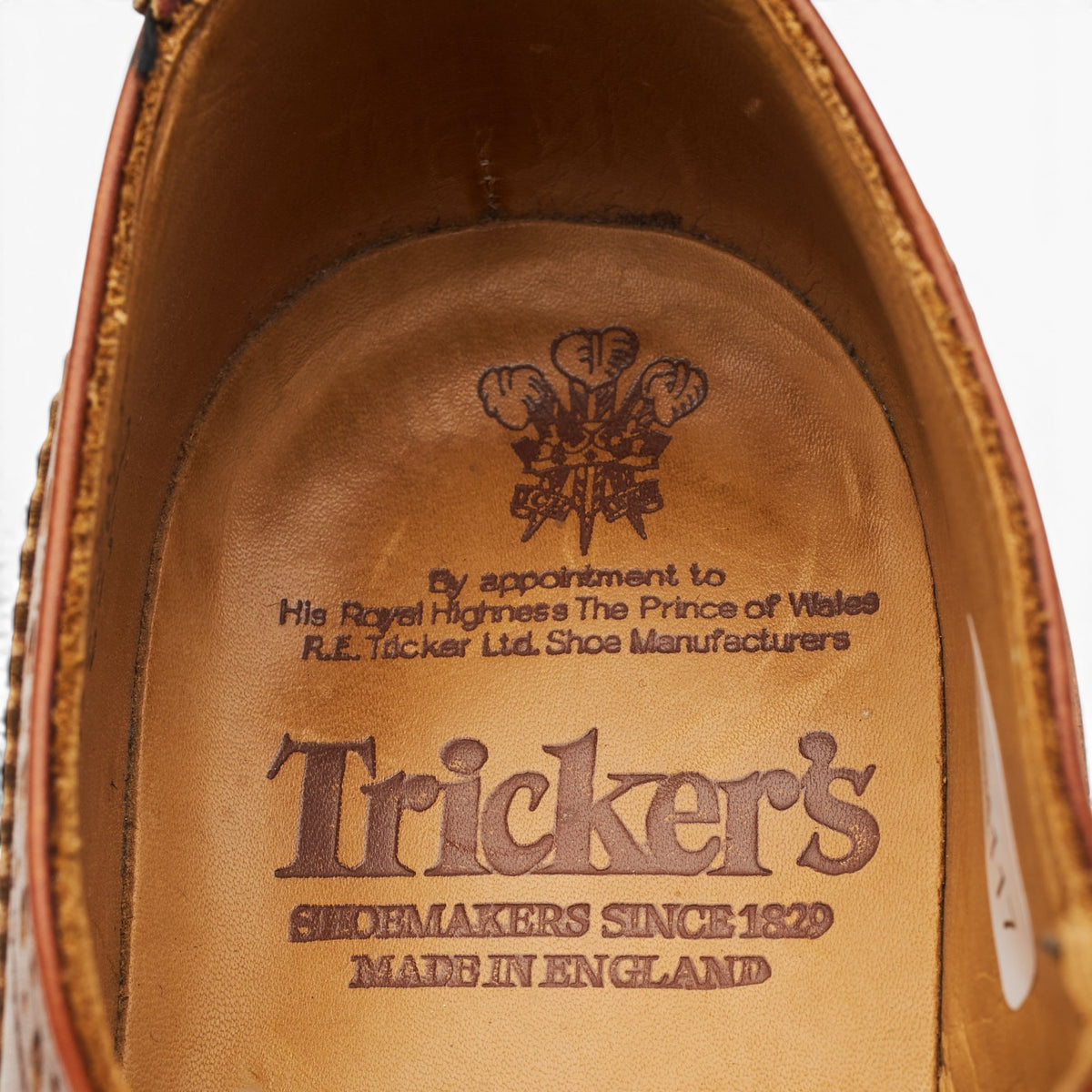 'Bourton' Tan Brown Leather Derby Brogues UK 6