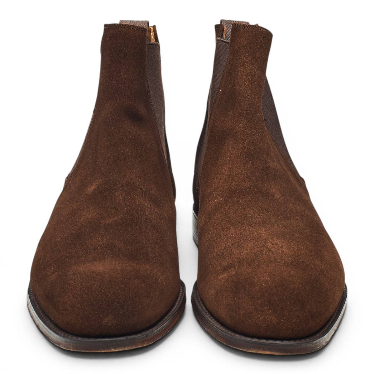 'Godfrey' Dark Brown Suede Chelsea Boots UK 9 F