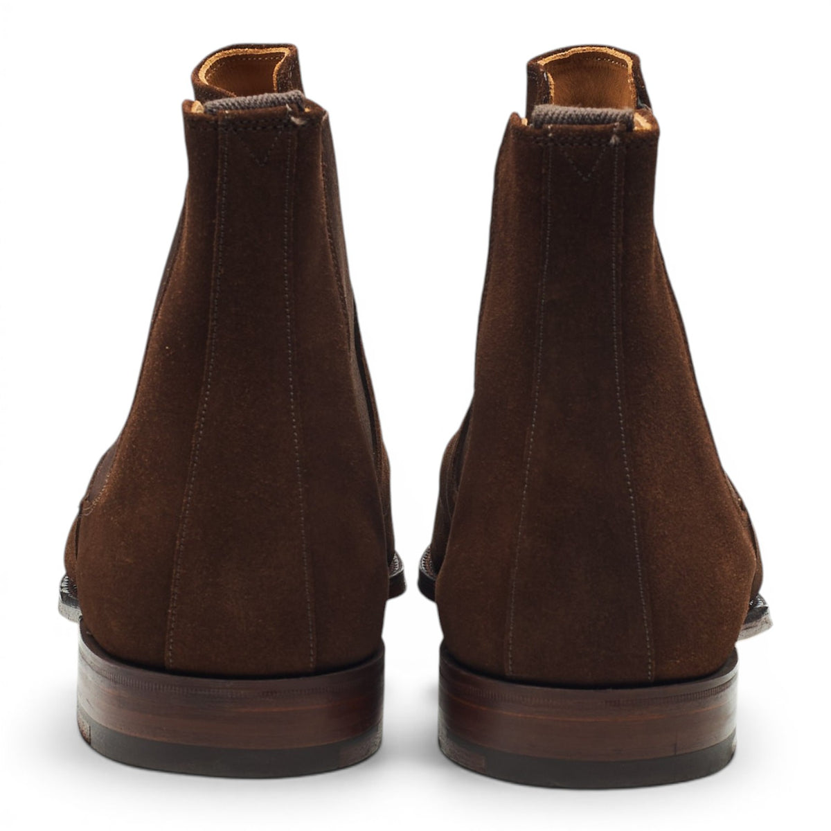 'Godfrey' Dark Brown Suede Chelsea Boots UK 9 F