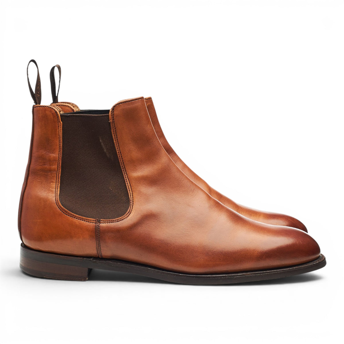 'Godfrey' Tan Brown Leather Chelsea Boots UK 9 G