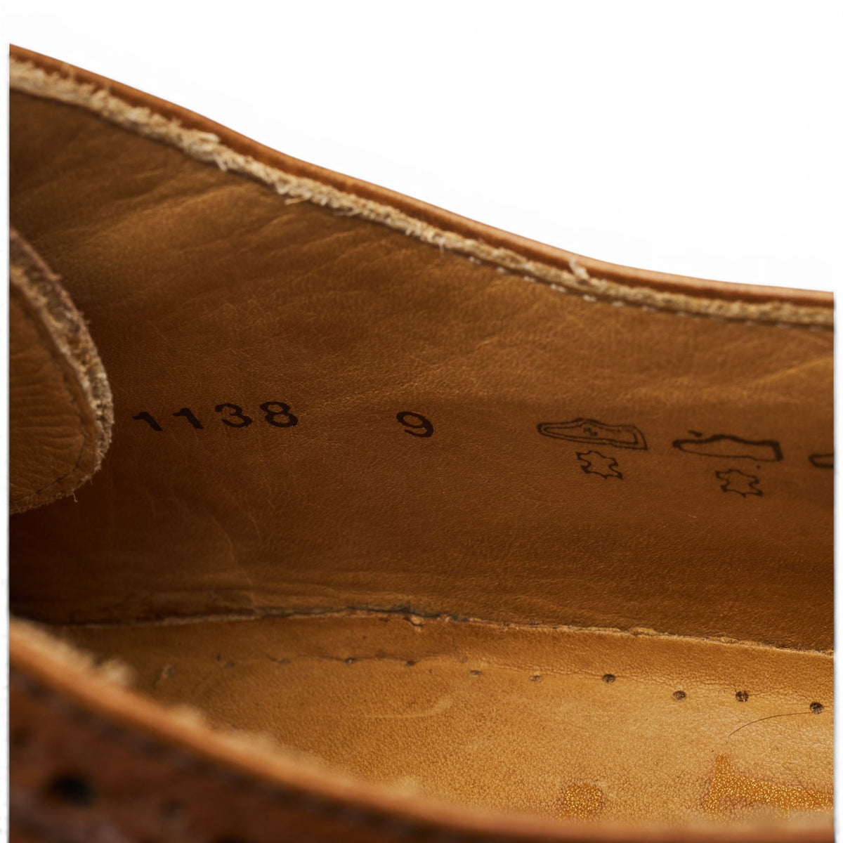 '1138' Brown Leather Oxford Brogues UK 9