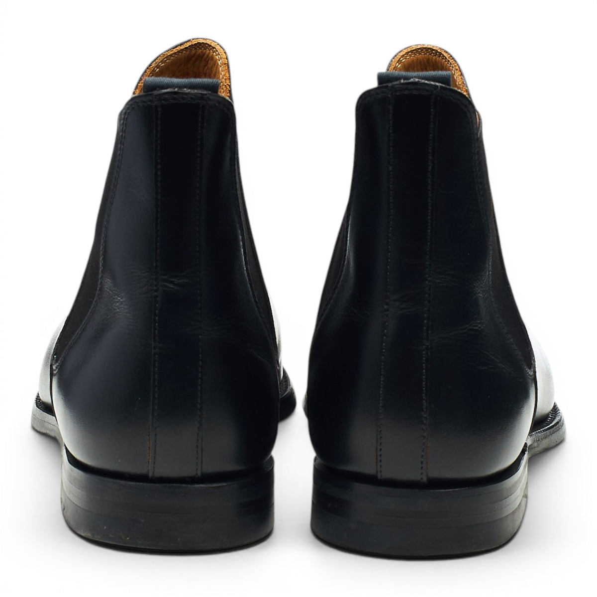 'Chelsea 8' Black Leather Chelsea Boots UK 7.5 E