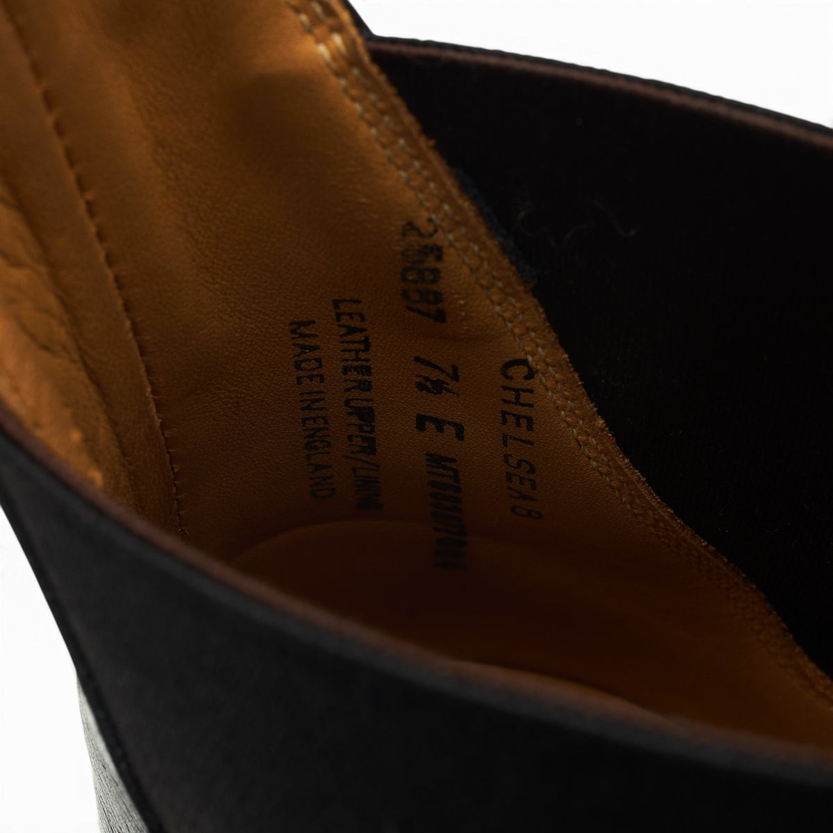'Chelsea 8' Black Leather Chelsea Boots UK 7.5 E