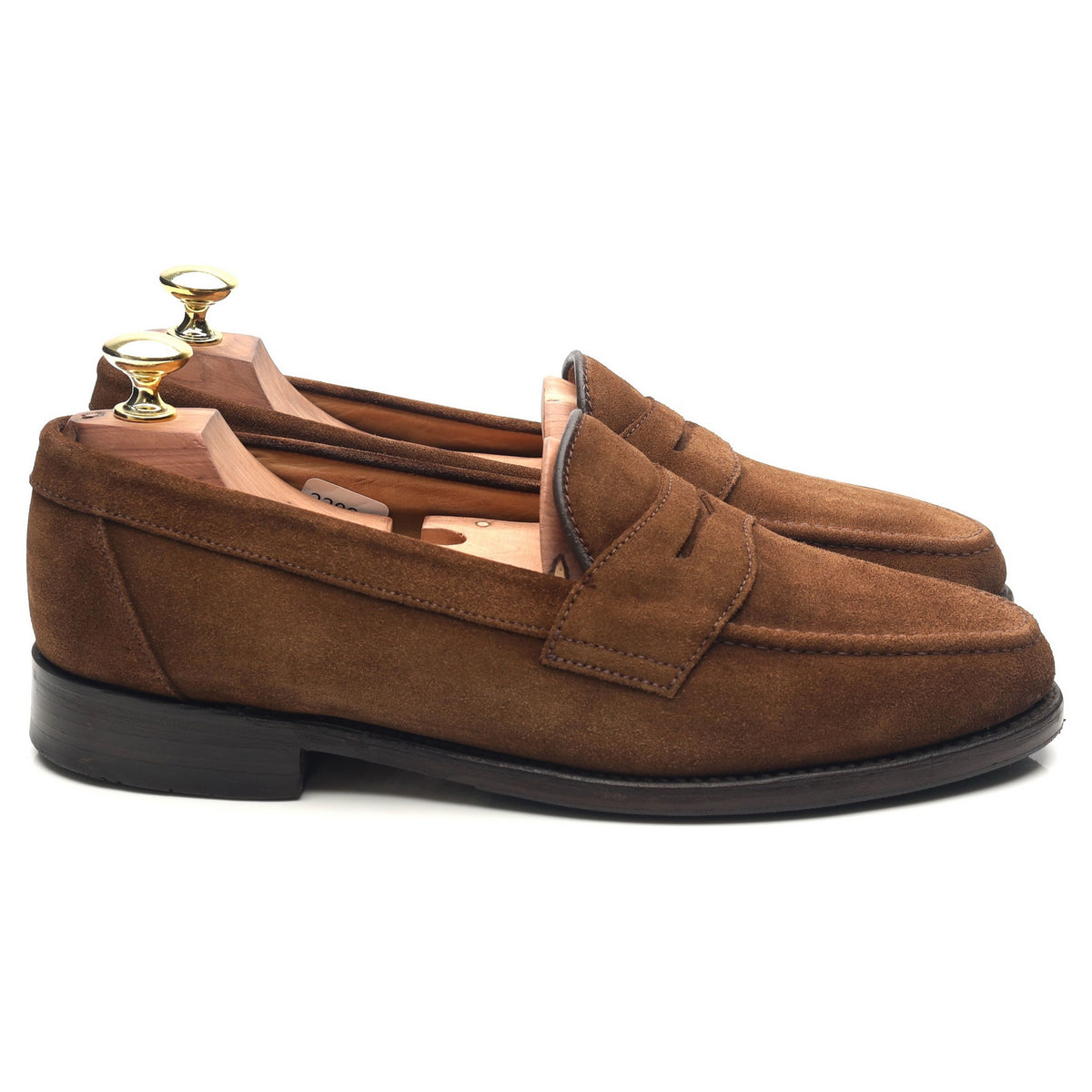 &#39;Eton&#39; Brown Suede Loafers UK 7.5 F