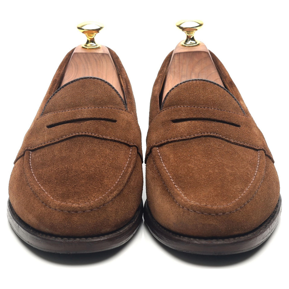 &#39;Eton&#39; Brown Suede Loafers UK 7.5 F