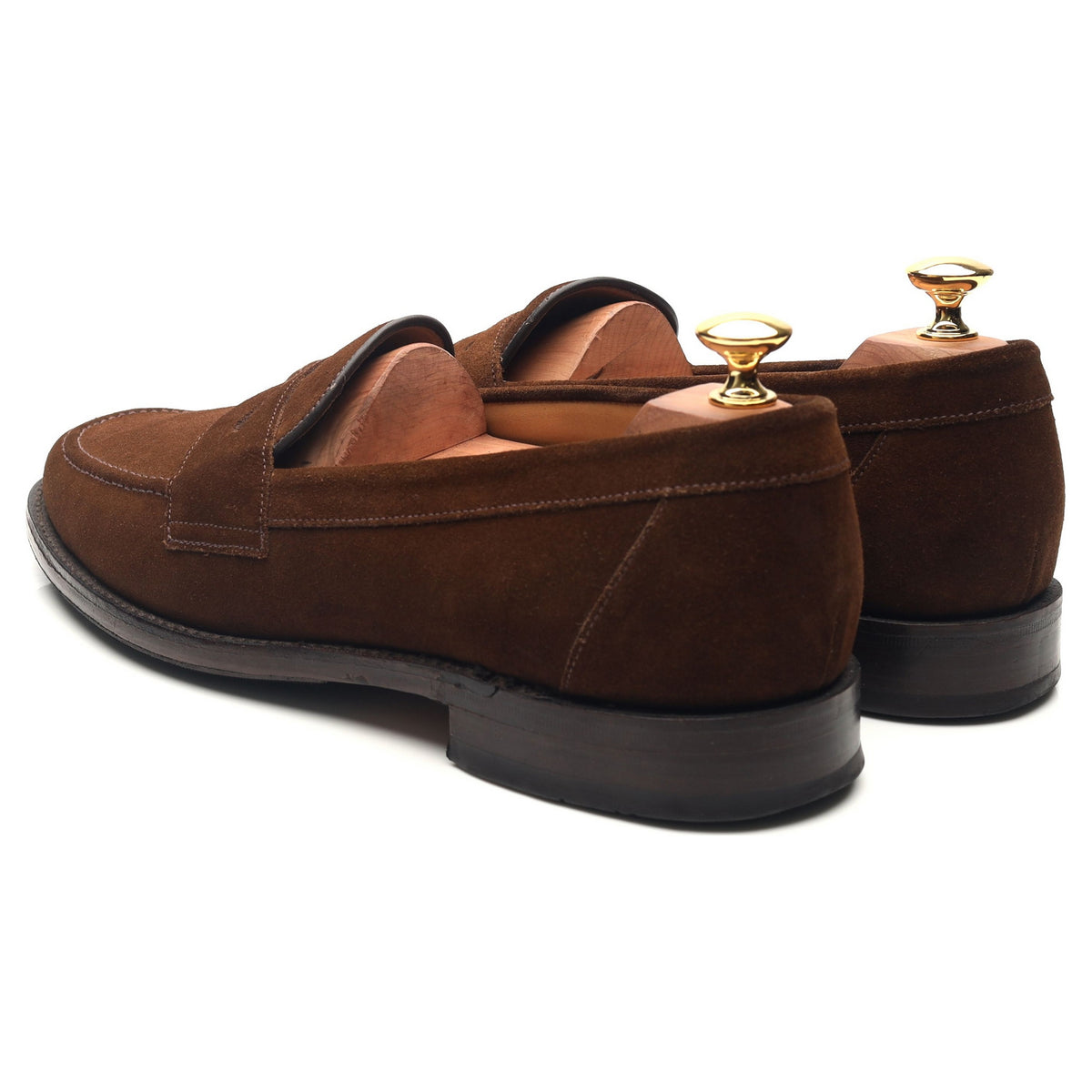 &#39;Eton&#39; Brown Suede Loafers UK 9.5 F