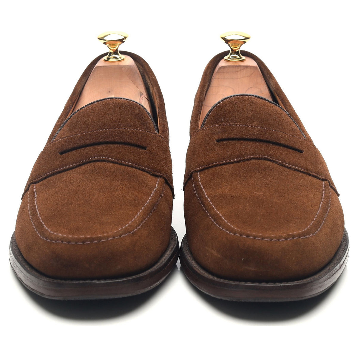 &#39;Eton&#39; Brown Suede Loafers UK 9.5 F