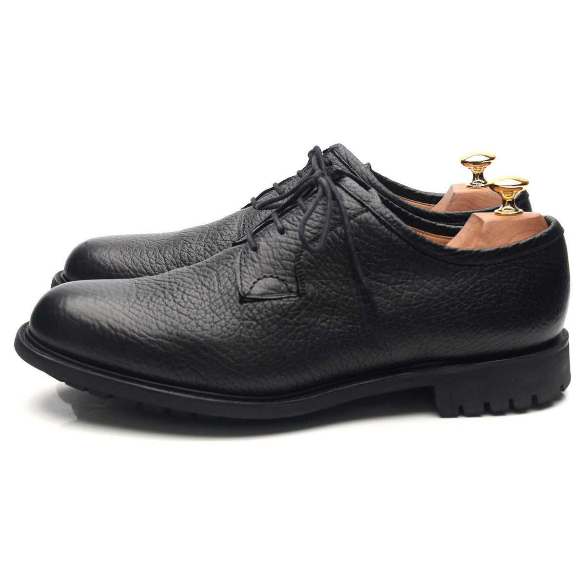 &#39;Newbridge&#39; Black Leather Derby UK 9.5 G