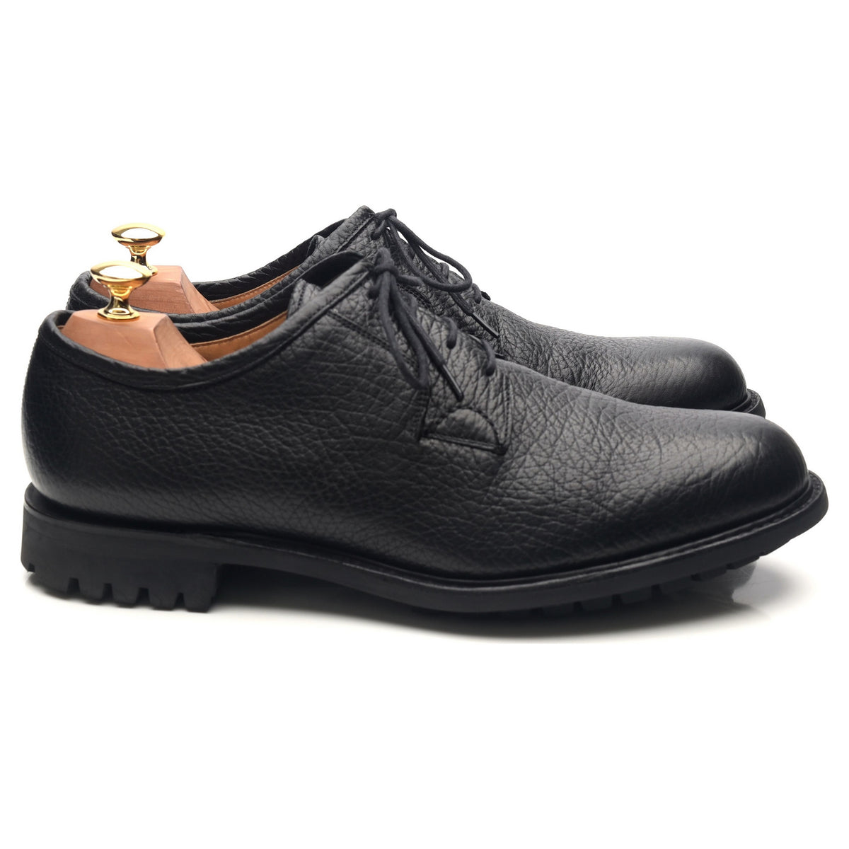 &#39;Newbridge&#39; Black Leather Derby UK 9.5 G