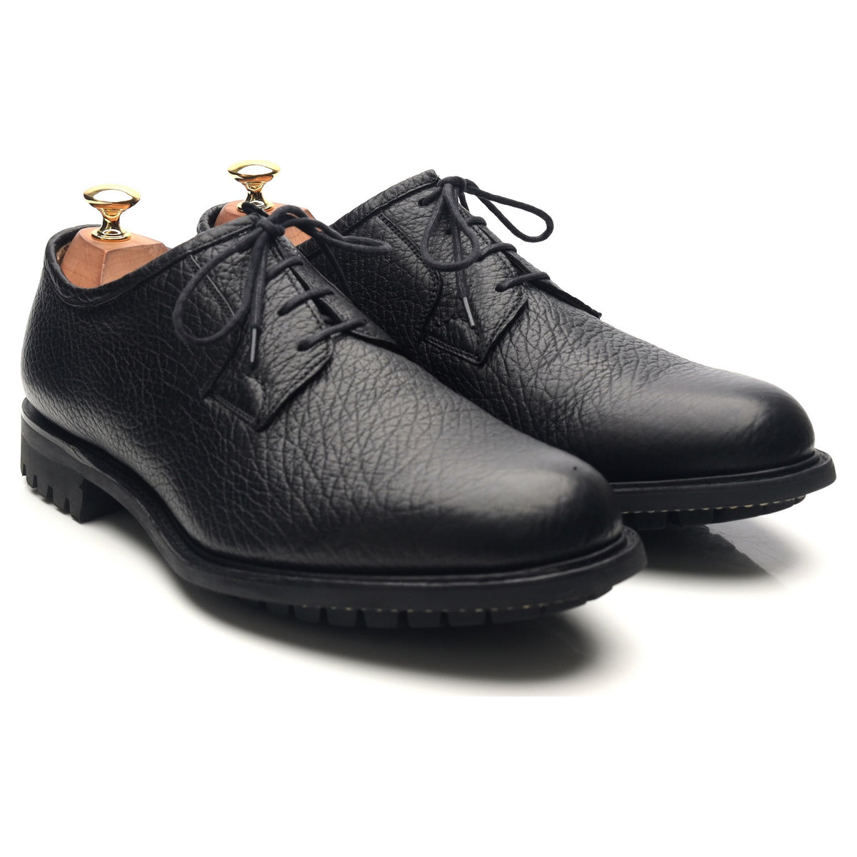 &#39;Newbridge&#39; Black Leather Derby UK 9.5 G