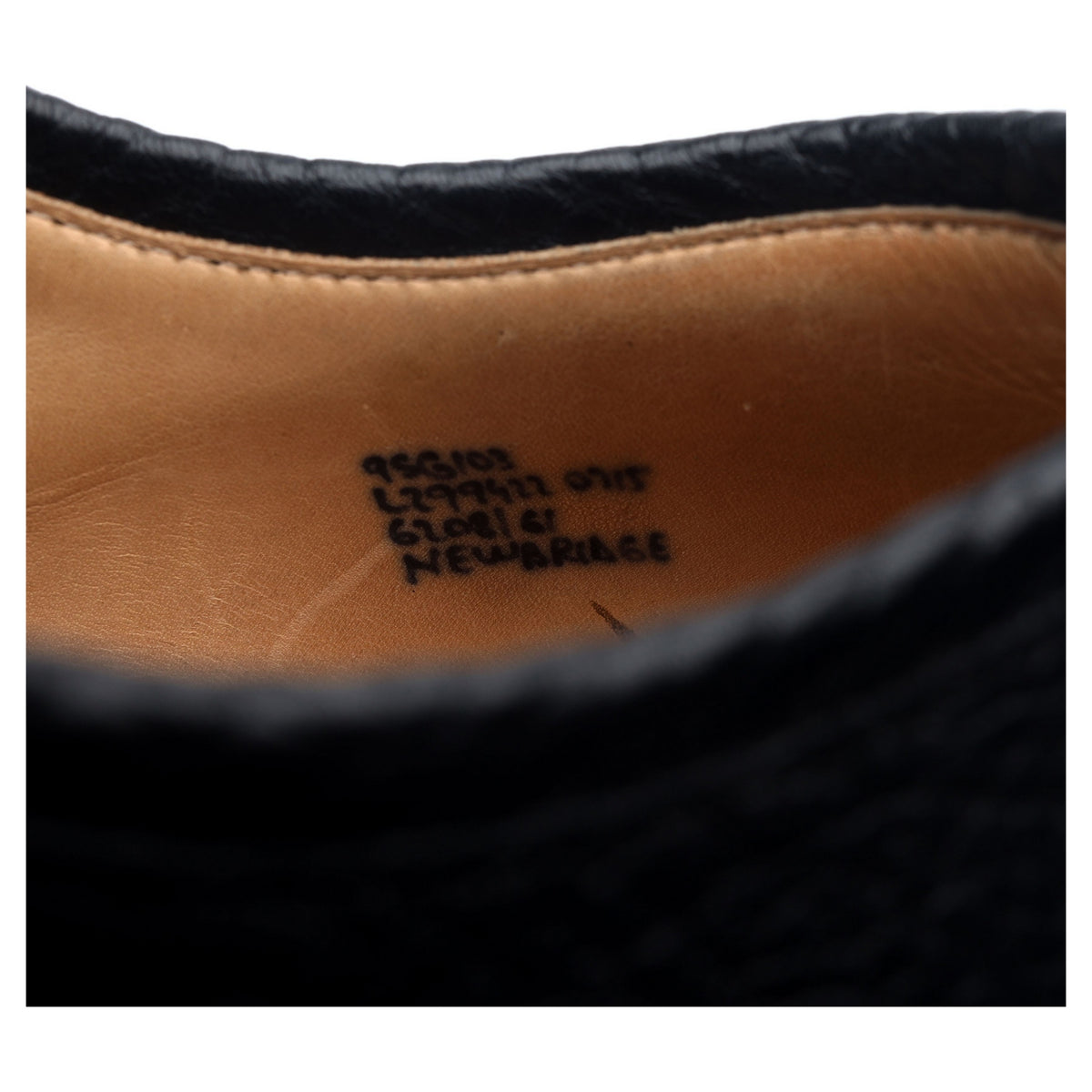 &#39;Newbridge&#39; Black Leather Derby UK 9.5 G