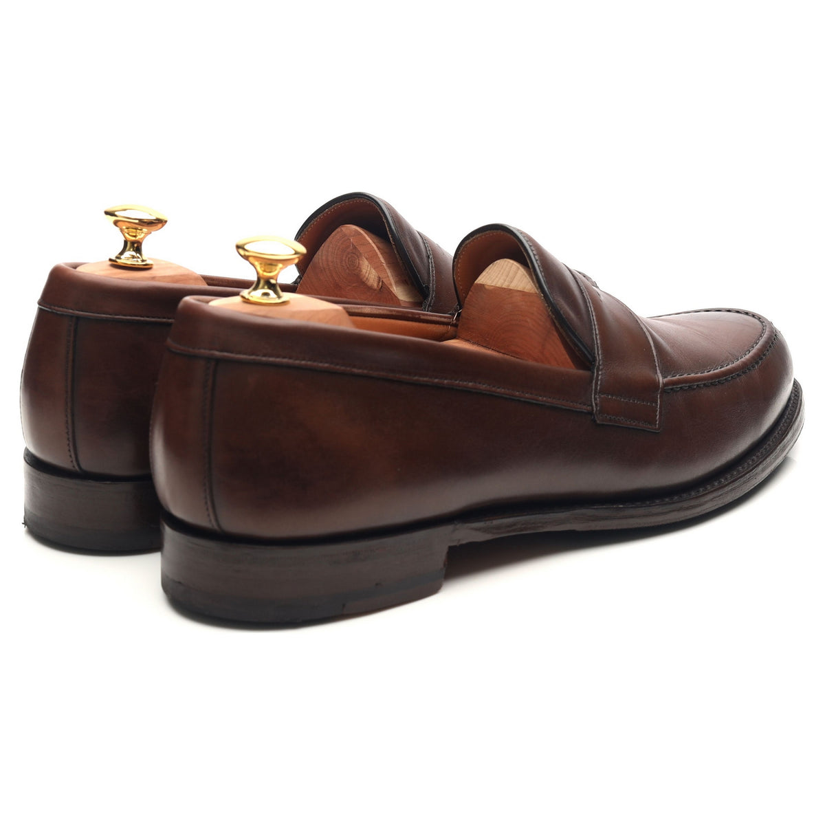 &#39;Hudson&#39; Dark Brown Leather Loafers UK 11 F