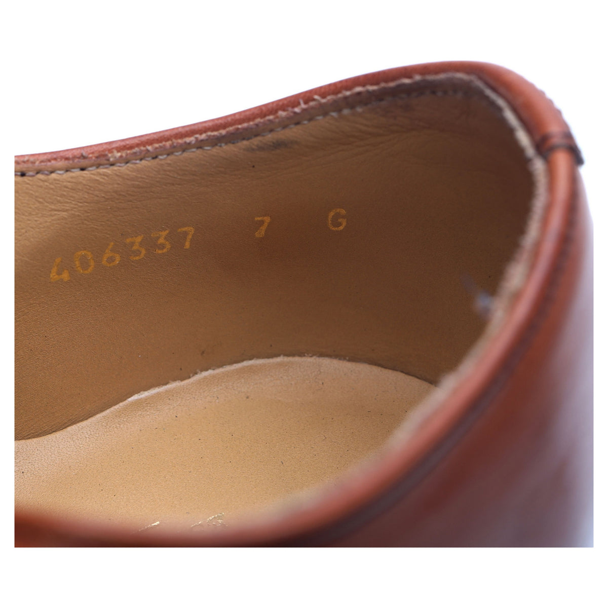 &#39;Duxford&#39; Tan Brown Leather Oxford UK 7 G