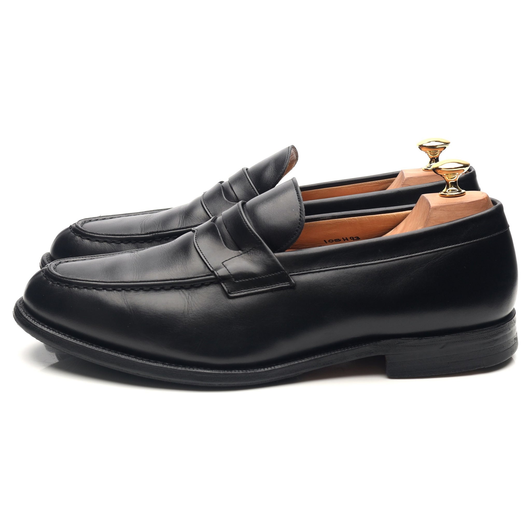 'Darwin' Black Leather Loafers UK 10.5 H - Abbot's Shoes