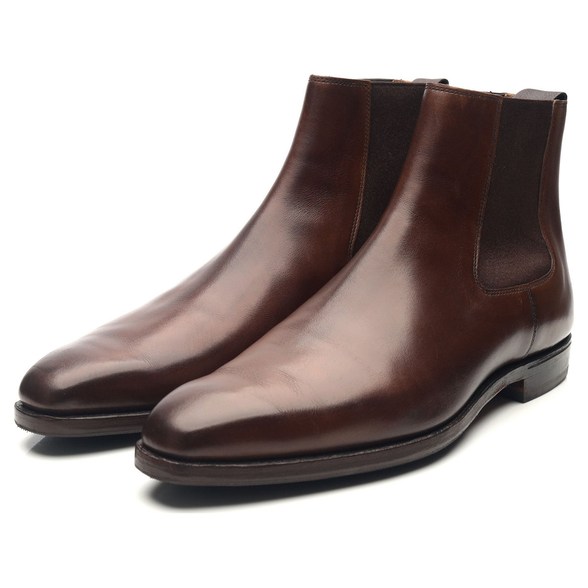 &#39;Lingfield&#39; Dark Brown Leather Chelsea Boots UK 7 E