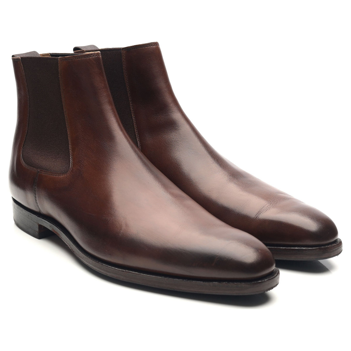 &#39;Lingfield&#39; Dark Brown Leather Chelsea Boots UK 7 E