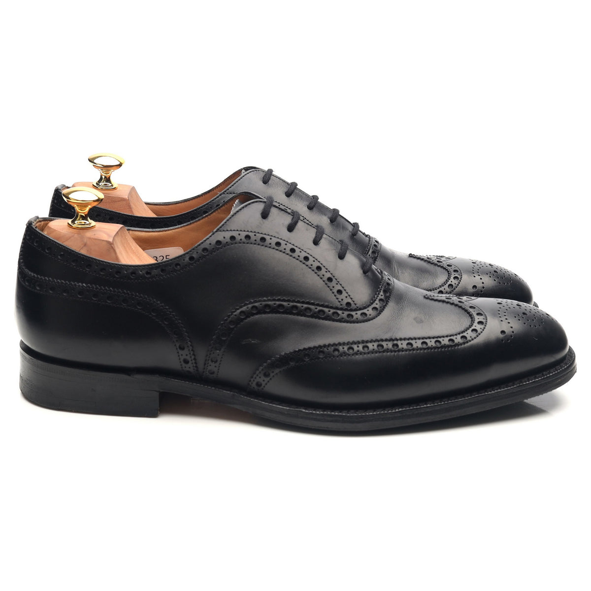 &#39;Chetwynd&#39; Black Leather Brogues UK 10.5 G