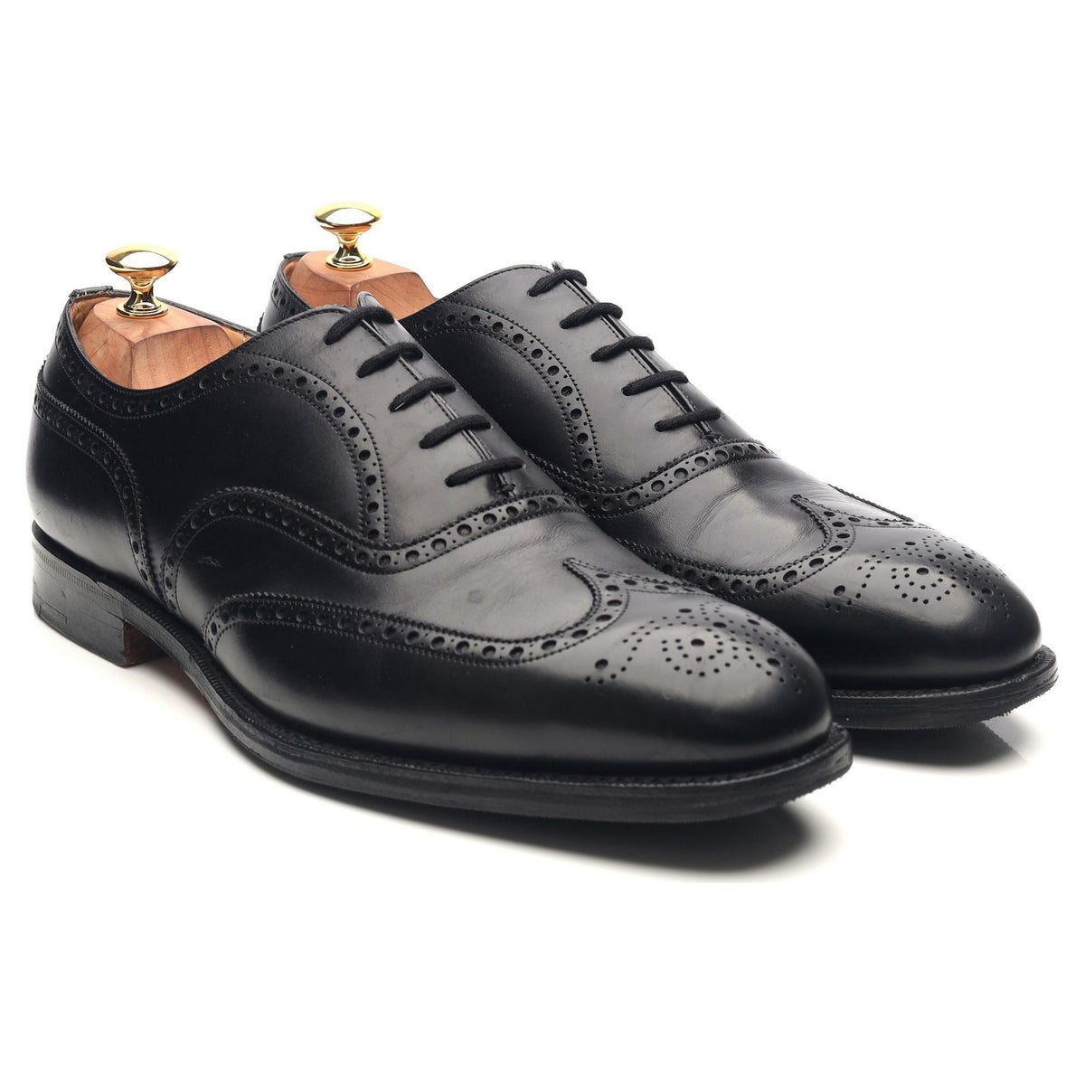 &#39;Chetwynd&#39; Black Leather Brogues UK 10.5 G