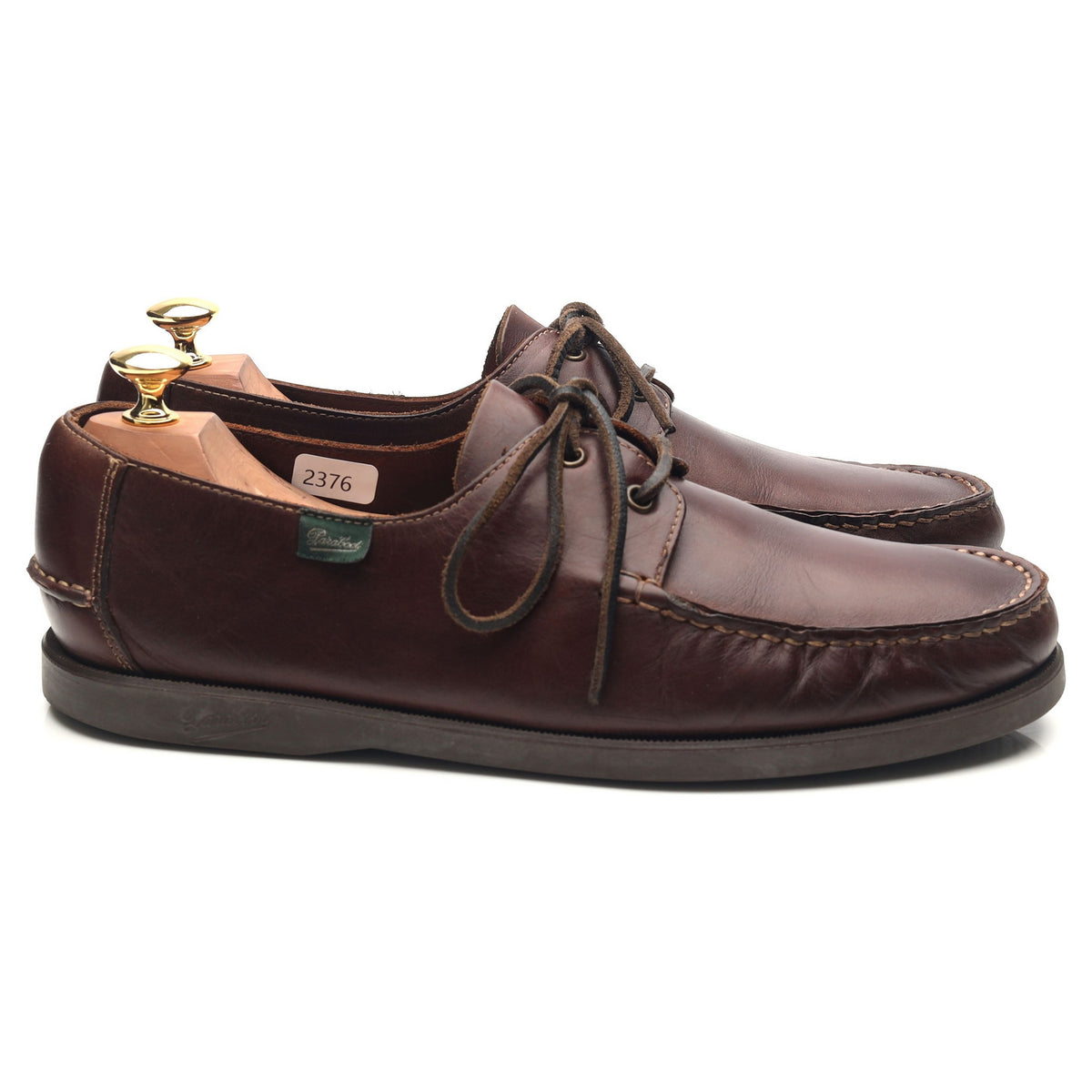 Dark Brown Leather Deck Shoes UK 9