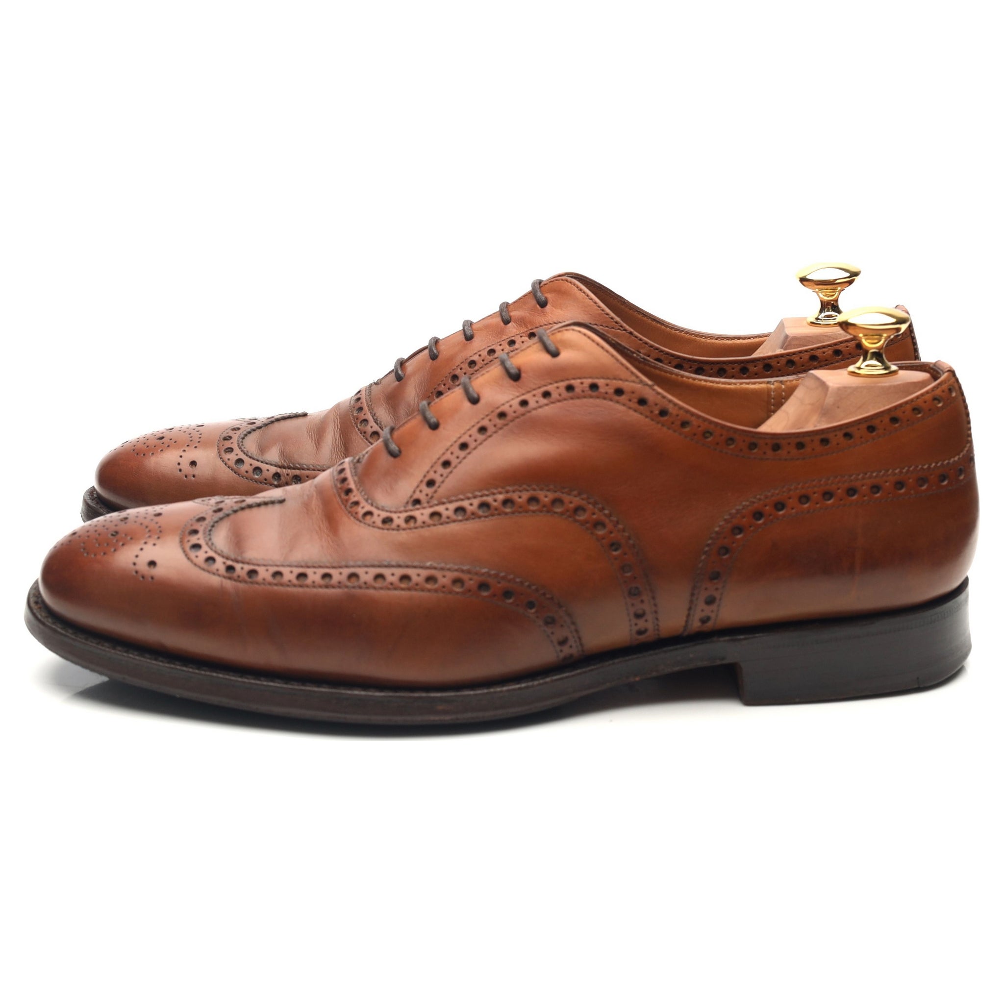'Chetwynd' Tan Brown Leather Brogues UK 9 G - Abbot's Shoes