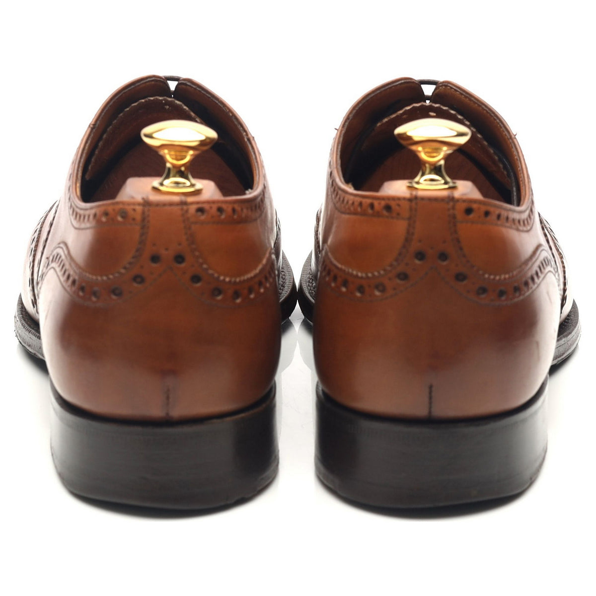 &#39;Chetwynd&#39; Tan Brown Leather Brogues UK 9 G