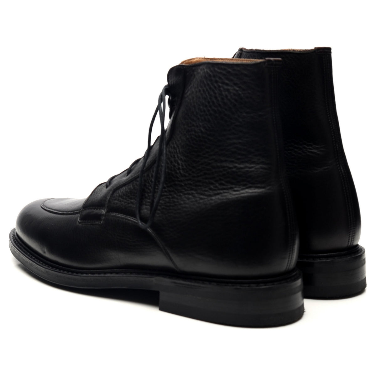 &#39;Careby&#39; Black Leather Boots UK 6.5 F