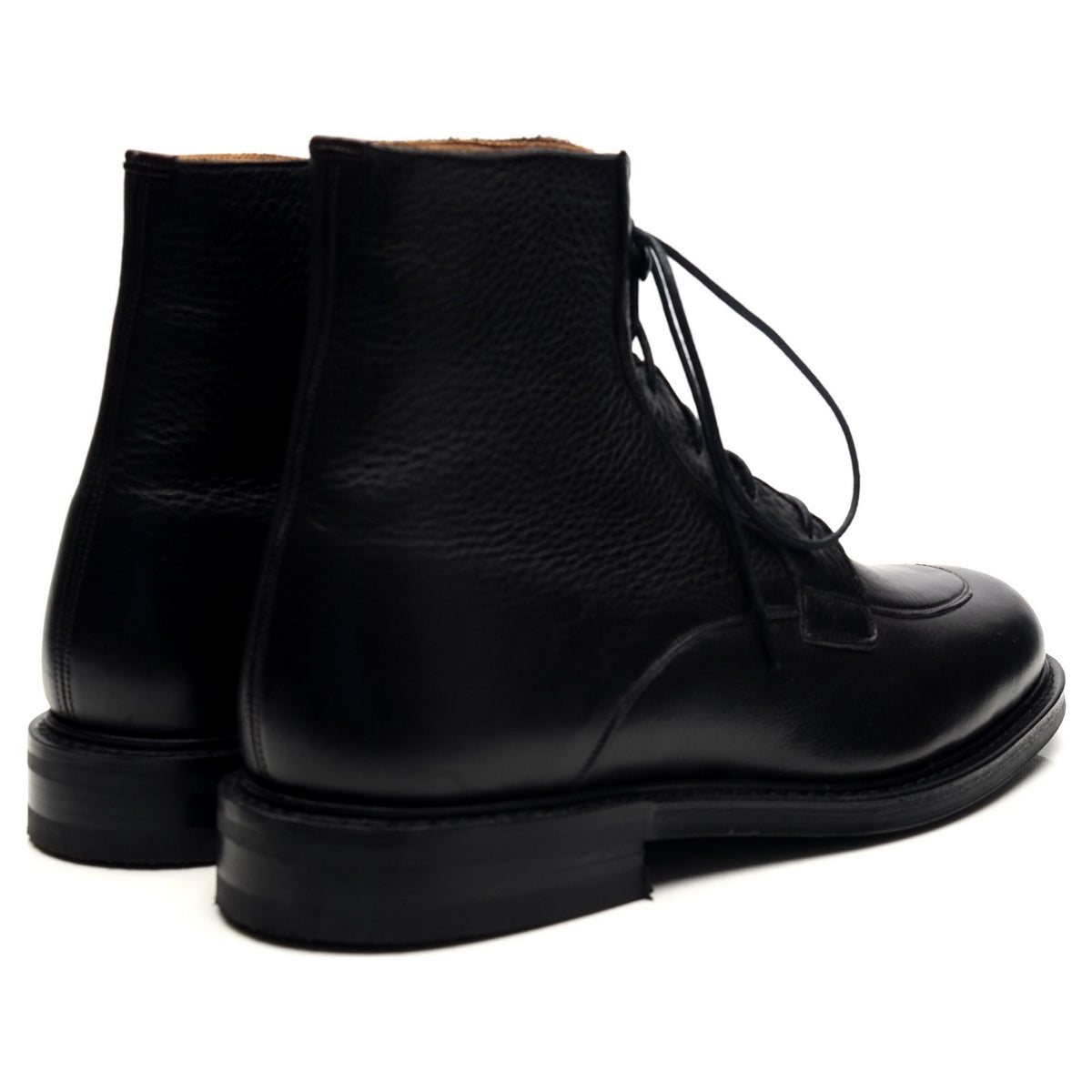 &#39;Careby&#39; Black Leather Boots UK 6.5 F