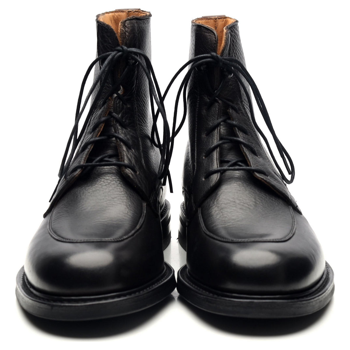 &#39;Careby&#39; Black Leather Boots UK 6.5 F