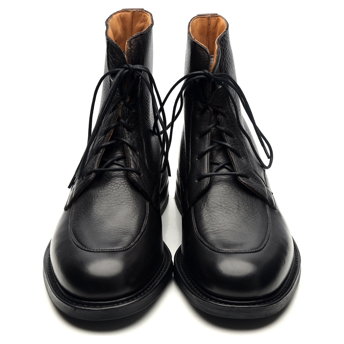 &#39;Careby&#39; Black Leather Boots UK 6.5 F