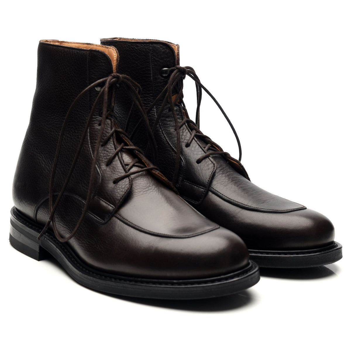 &#39;Careby&#39; Dark Brown Leather Boots UK 6.5 F