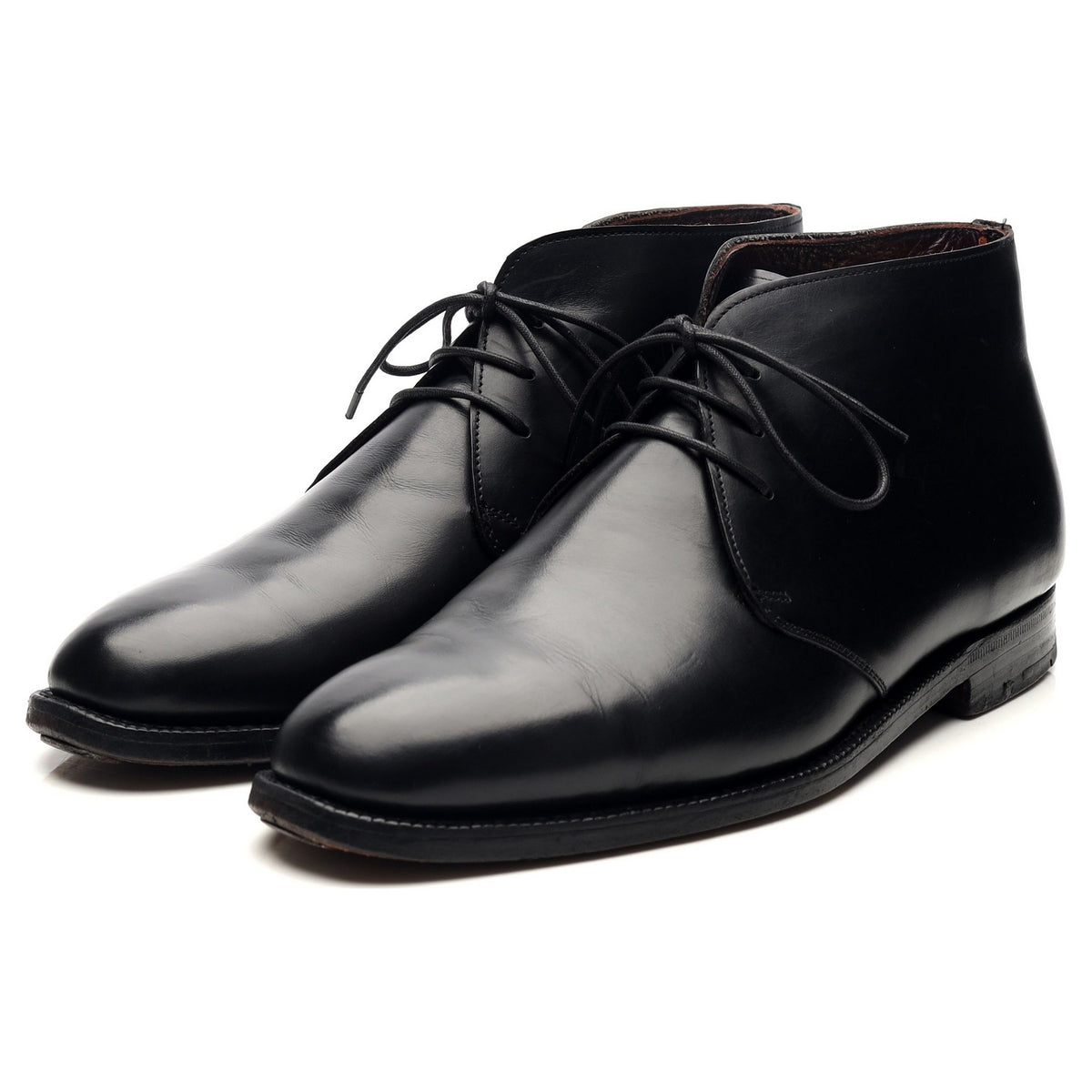 Masterclass &#39;Dante&#39; Black Leather Chukka Boots UK 6.5 F