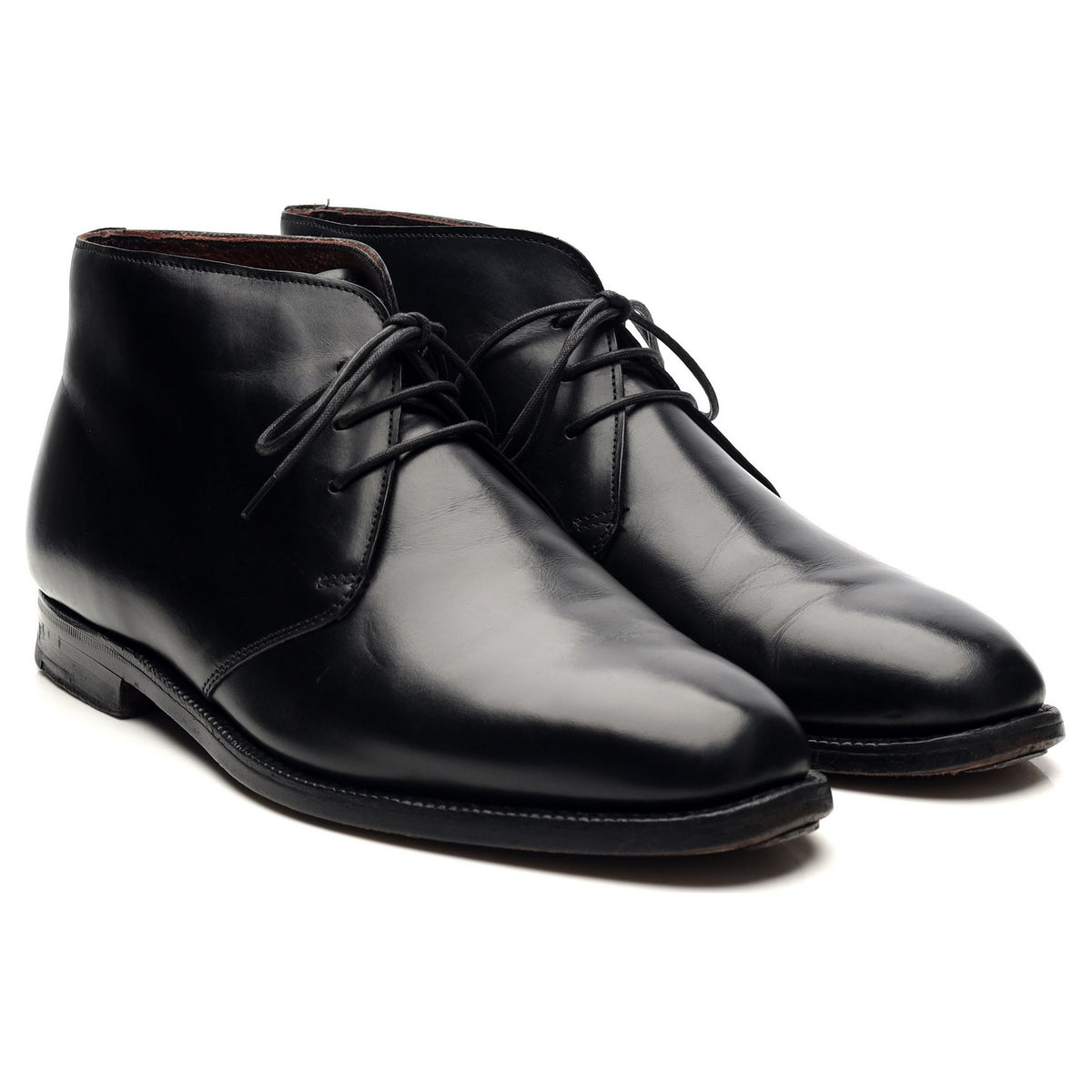 Masterclass &#39;Dante&#39; Black Leather Chukka Boots UK 6.5 F