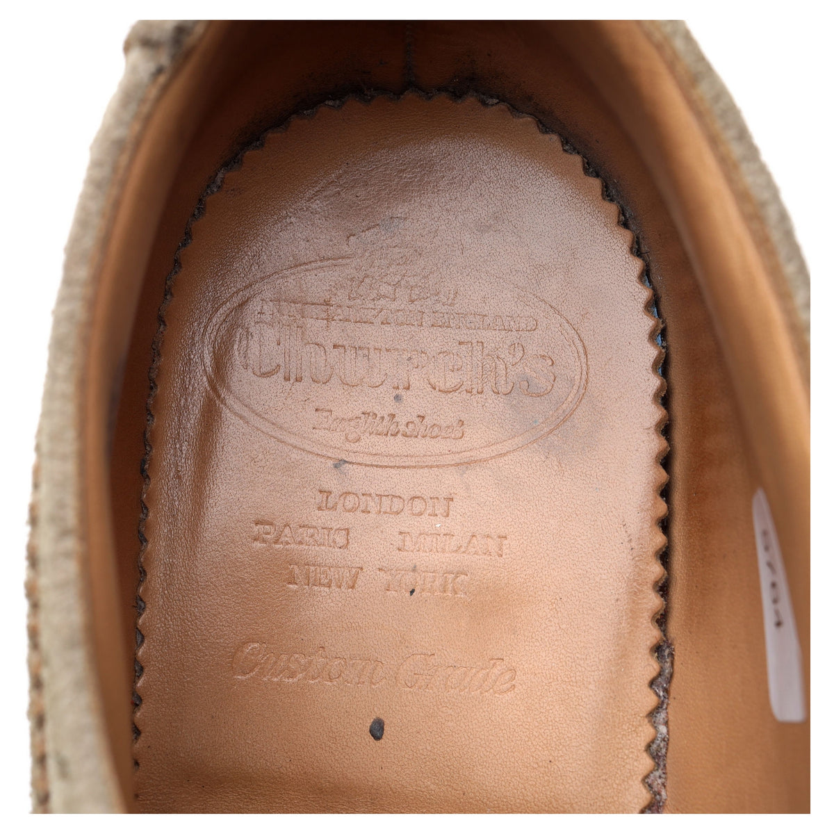 &#39;Blakeney&#39; Sand Suede Derby Brogues UK 10.5 G