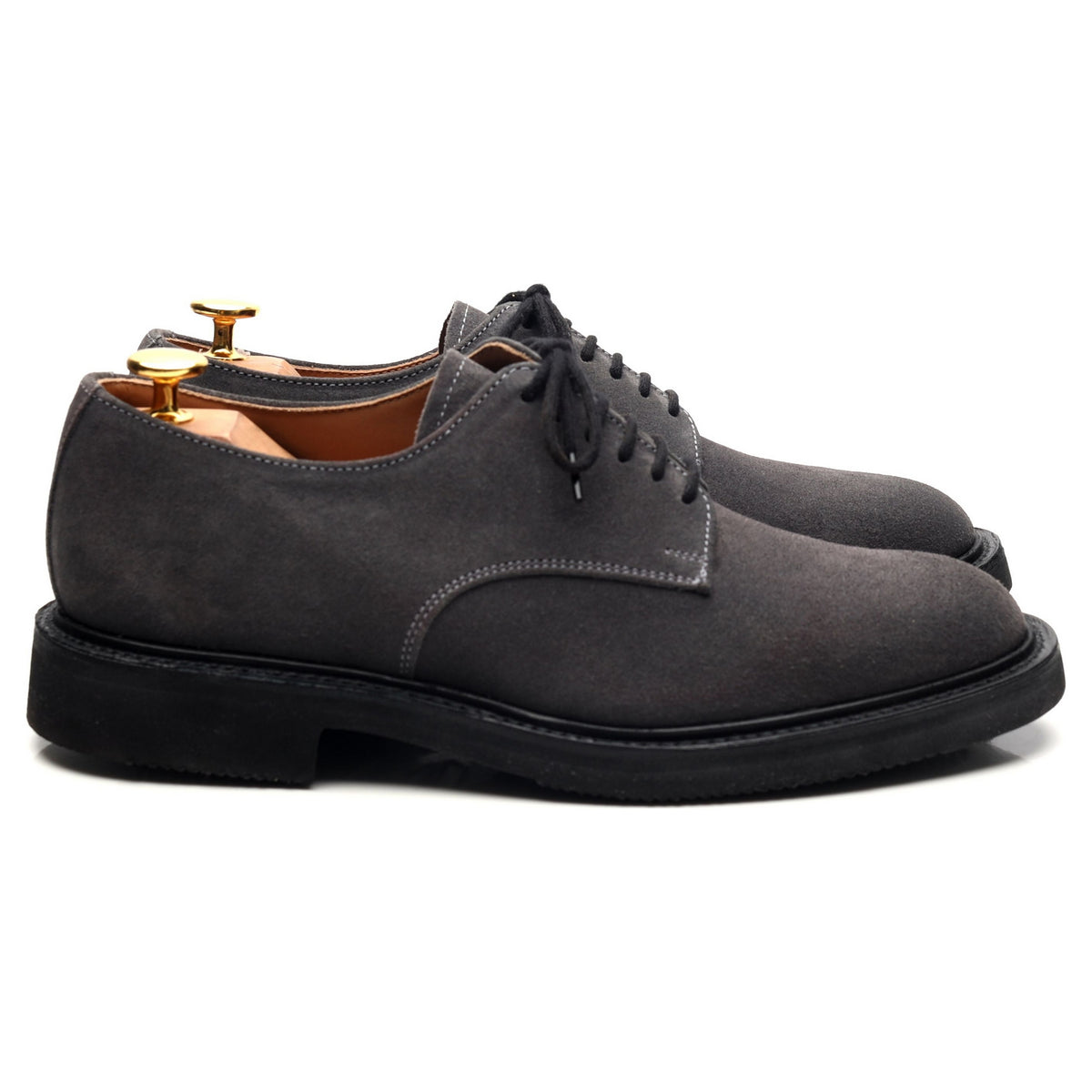 &#39;Dundee&#39; Grey Suede Derby UK 6.5