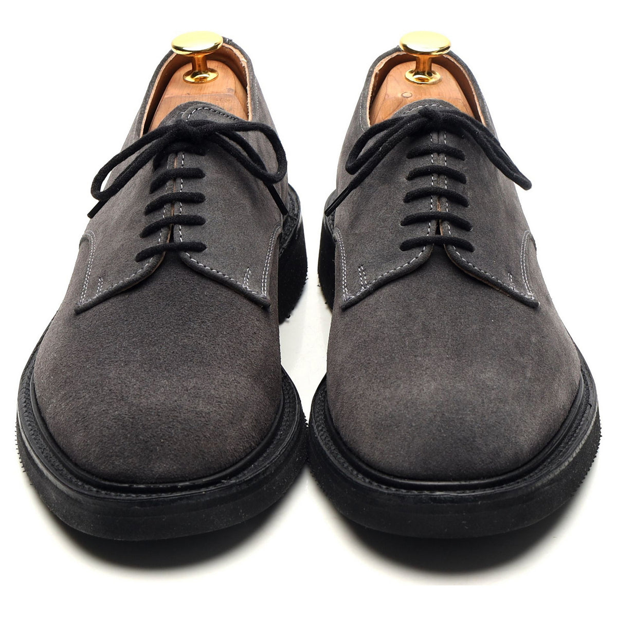 &#39;Dundee&#39; Grey Suede Derby UK 6.5