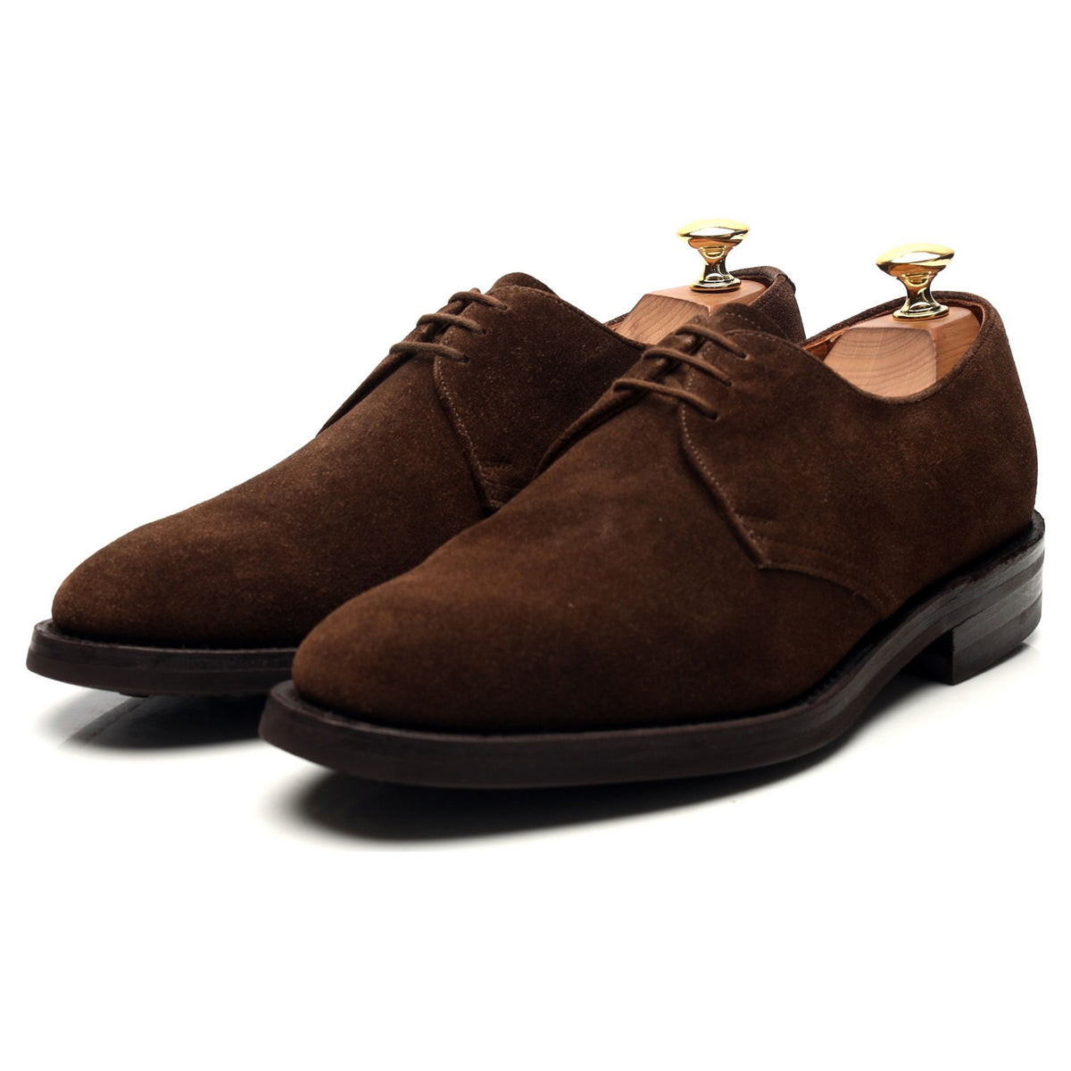 &#39;Downing&#39; Dark Brown Suede Derby UK 6.5 F