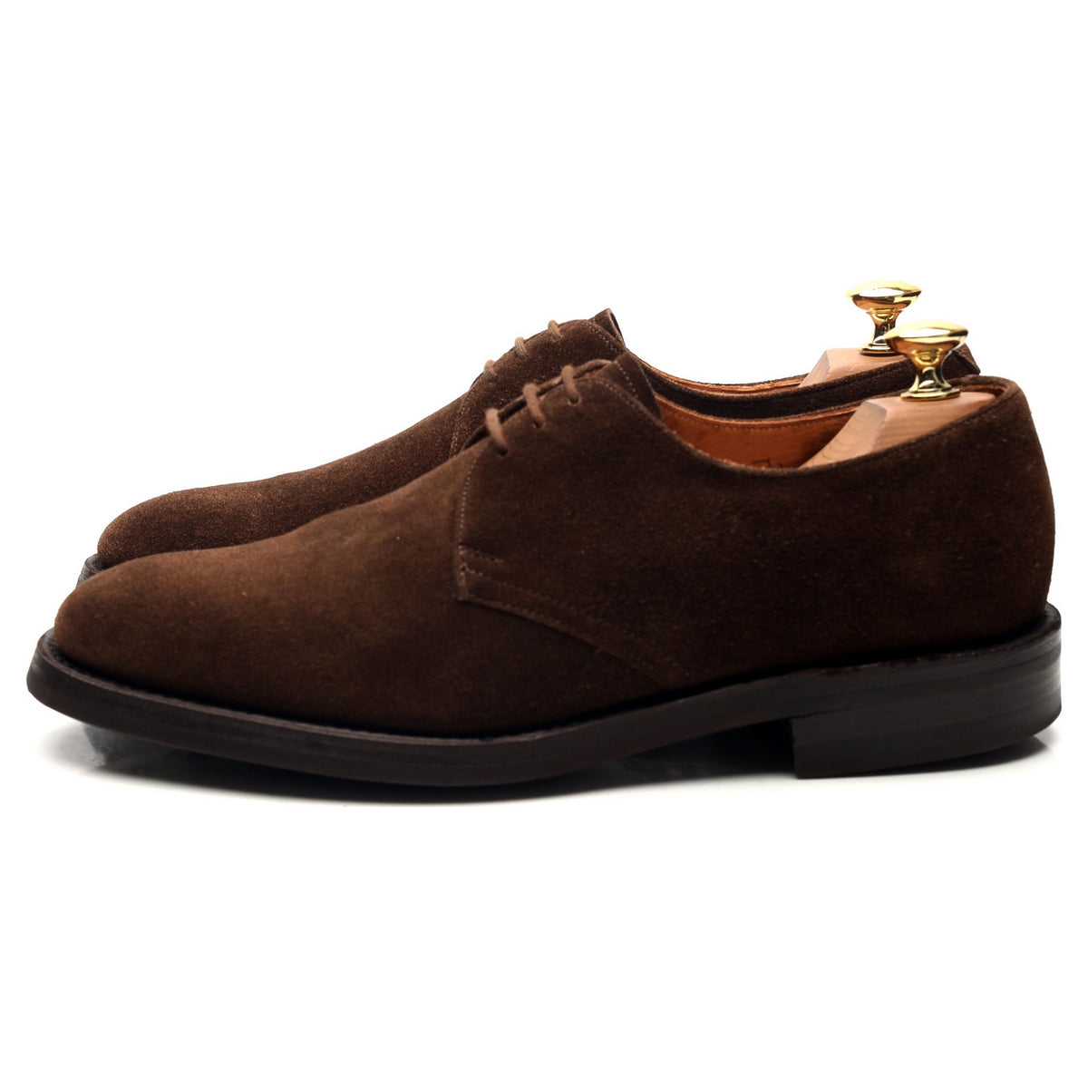 &#39;Downing&#39; Dark Brown Suede Derby UK 6.5 F