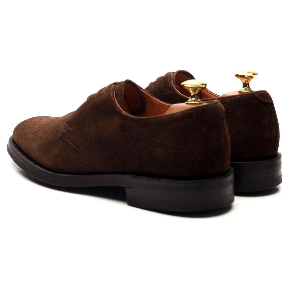 &#39;Downing&#39; Dark Brown Suede Derby UK 6.5 F