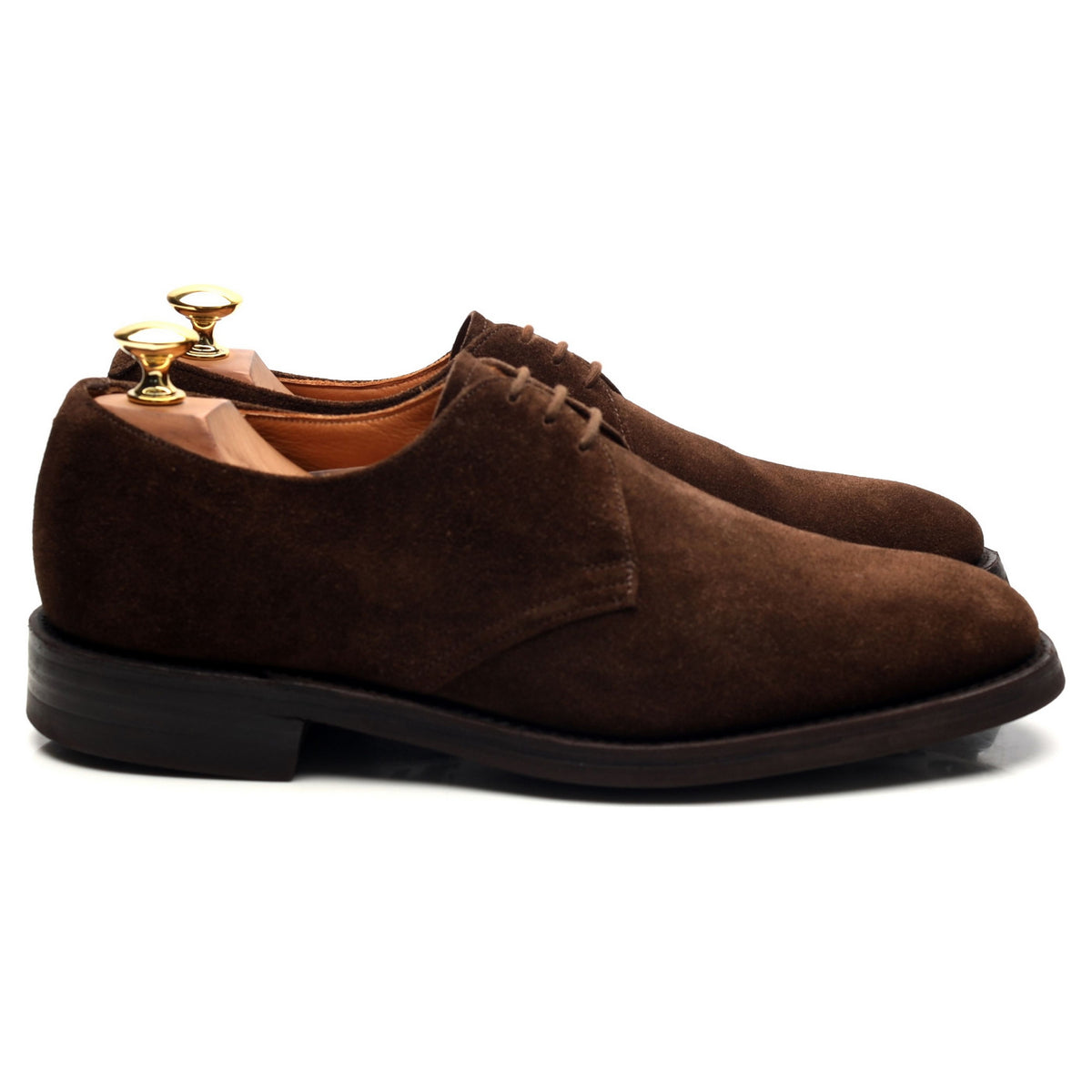 &#39;Downing&#39; Dark Brown Suede Derby UK 6.5 F