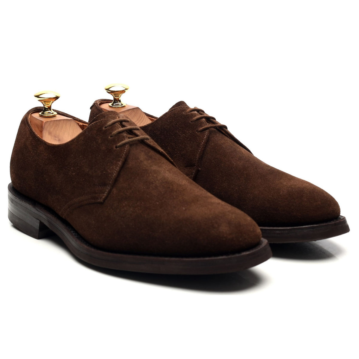 &#39;Downing&#39; Dark Brown Suede Derby UK 6.5 F