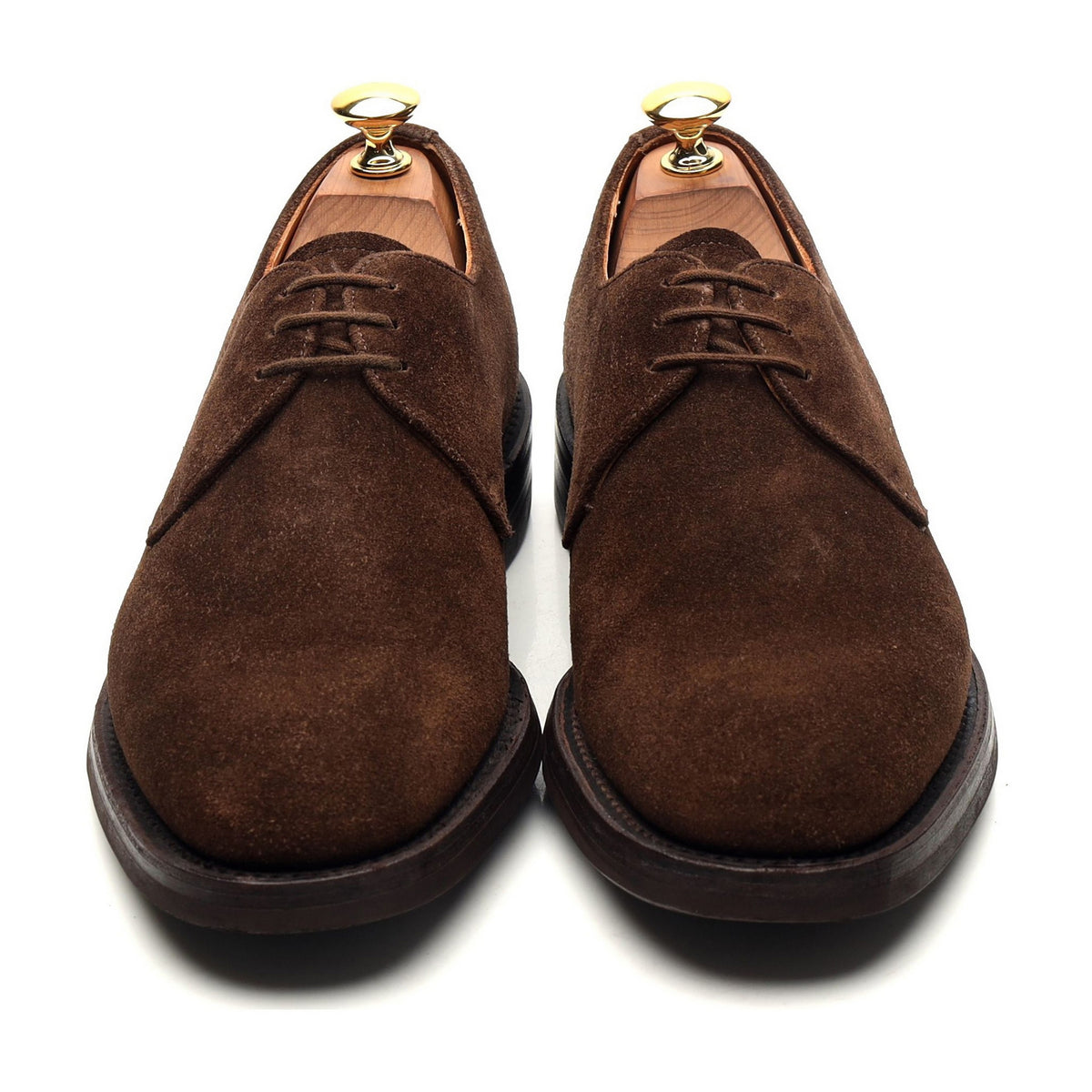 &#39;Downing&#39; Dark Brown Suede Derby UK 6.5 F