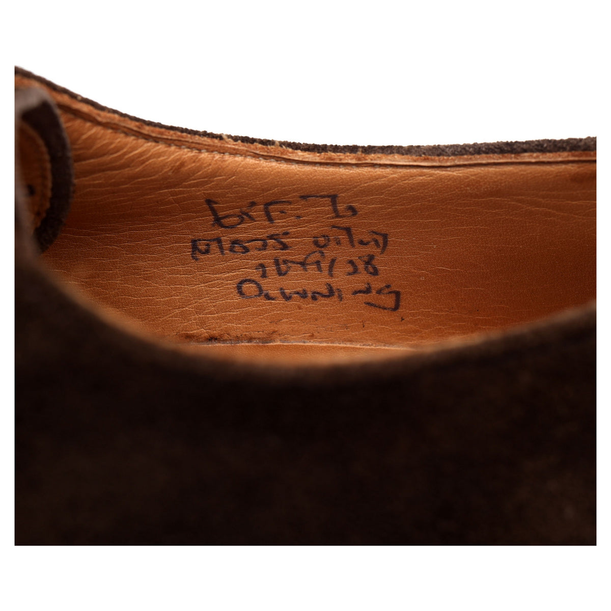 &#39;Downing&#39; Dark Brown Suede Derby UK 6.5 F